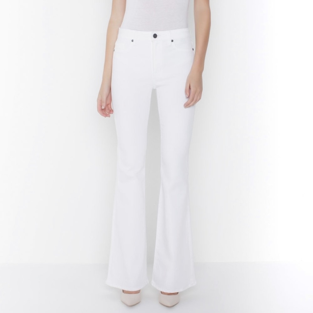 Parker Smith White Flair Jeans